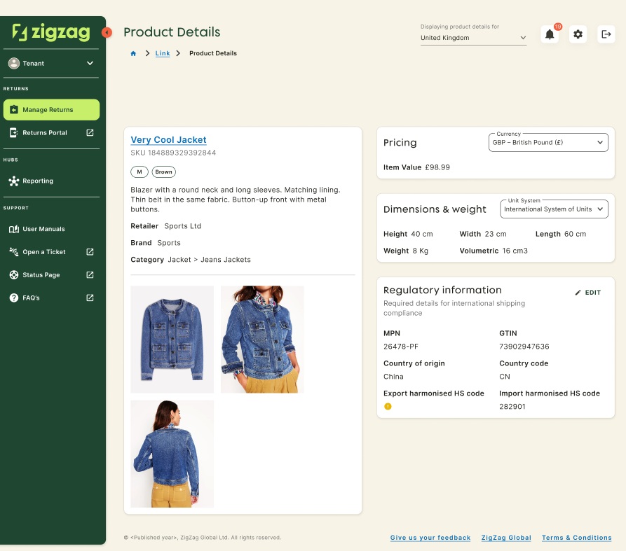 Product Detail Page